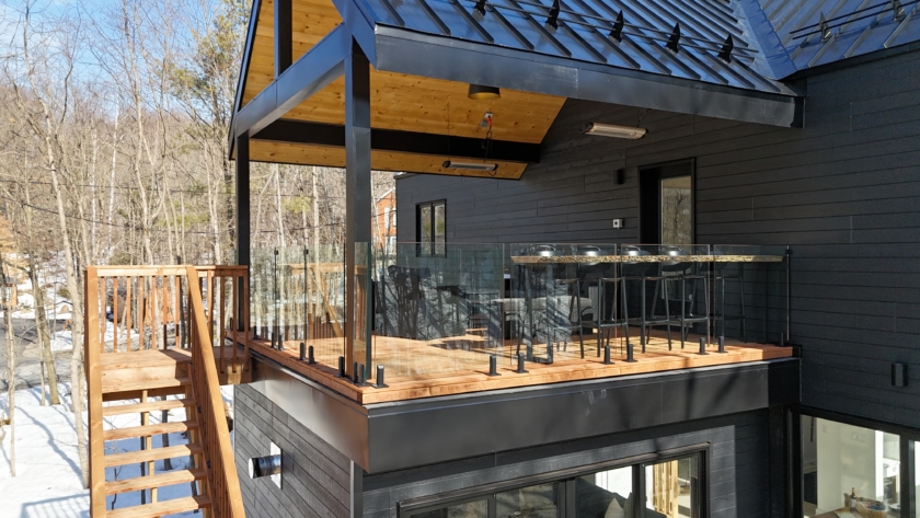 Façade contemporaine Chalet Armoni
